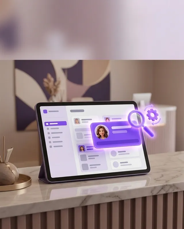 O tablet do salão percebe quem parou de vir